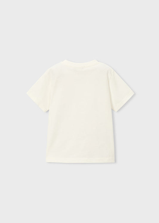 T-shirt m/curta sapatilhas - Nata - Mayoral