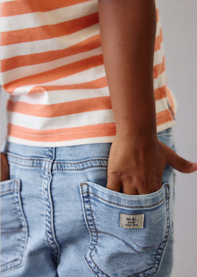 Bermuda soft denim jogger - Claro - Mayoral