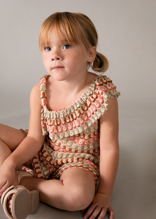 Conjunto calção fantasia - Tangerina - Mayoral