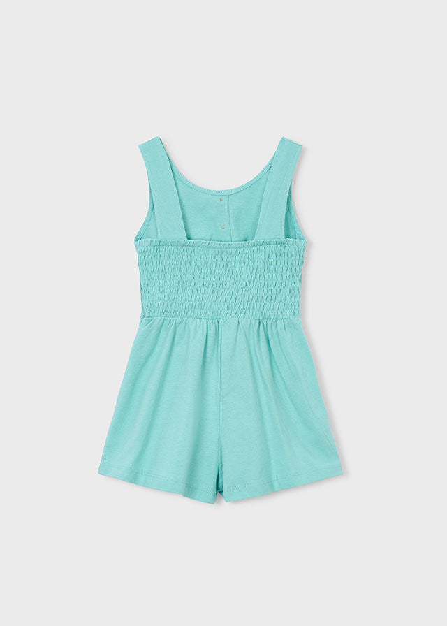 Macacão curto algodão cortado - Oasis - Mayoral