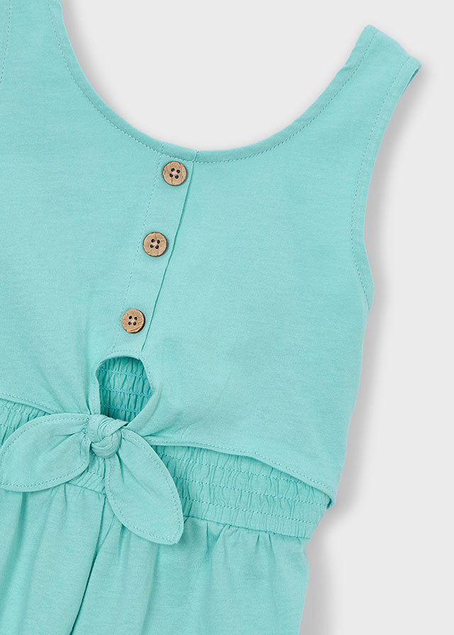 Macacão curto algodão cortado - Oasis - Mayoral