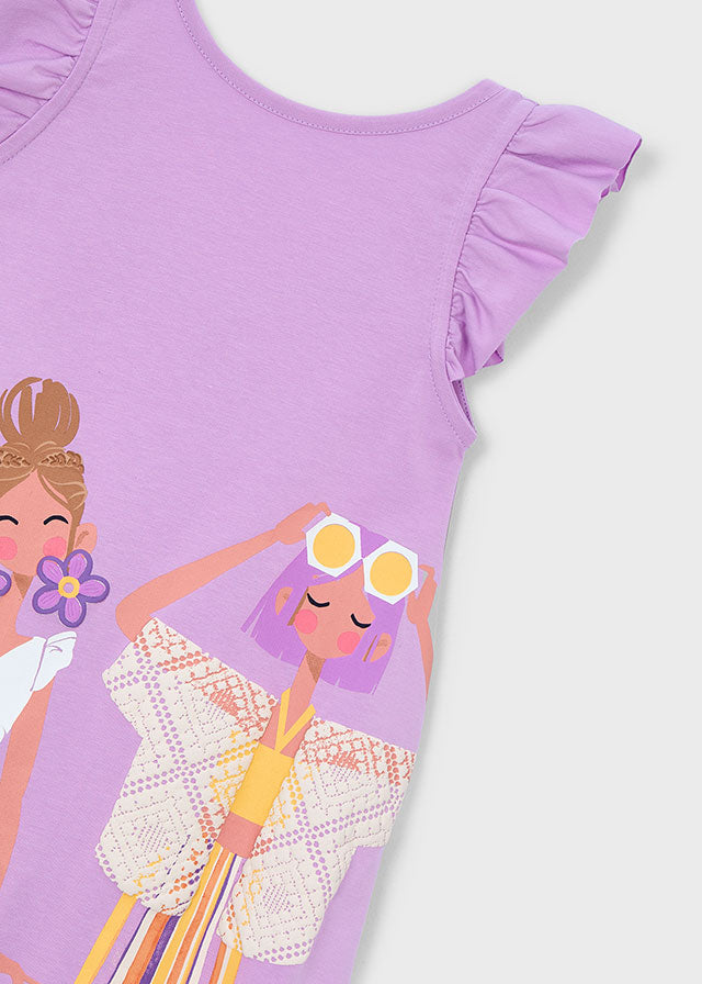 Vestido algodão - Lilac - Mayoral