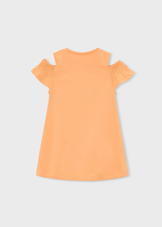 Vestido recortado c/ bolsa - Cabaça - Mayoral