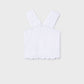 Top alças franzida - Branco - Mayoral