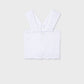 Top alças franzida - Branco - Mayoral