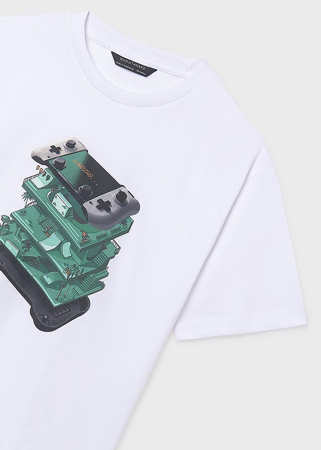 T´shirt print - Branco - Mayoral