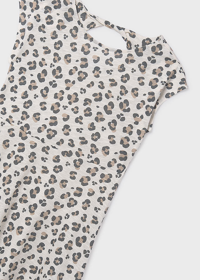Vestido estampado - Osso - Mayoral