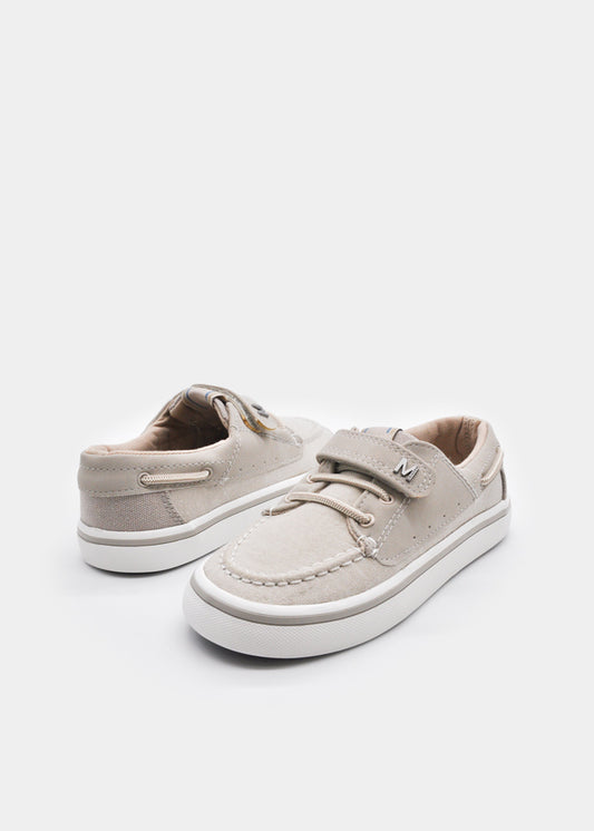 Sapato vela textil velcro - Cor Pedra - Mayoral