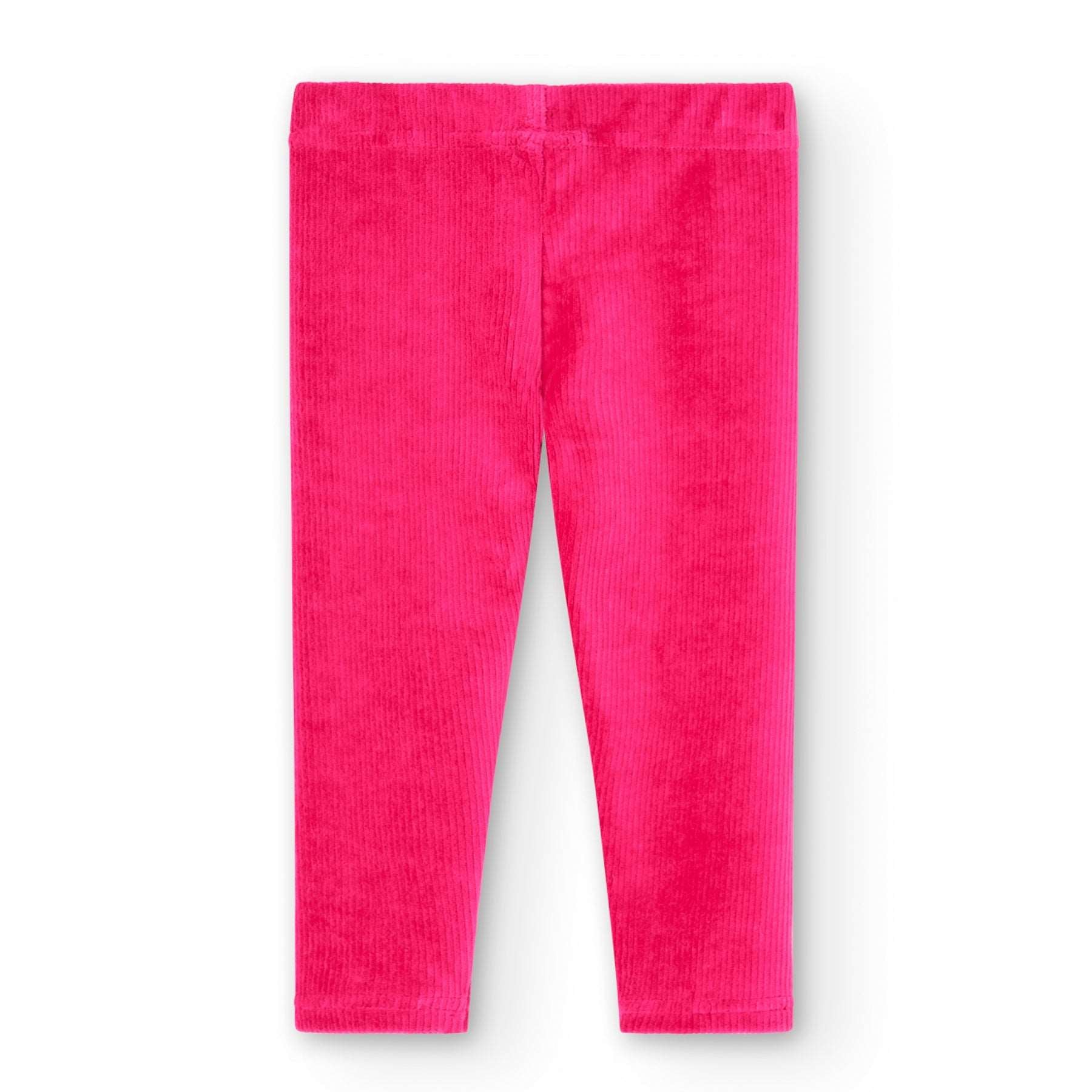 Leggings veludo rosa menina - Boboli
