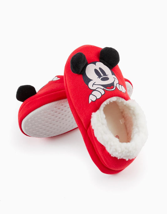 Pantufas para menino 'mickey', vermelho - Zippy