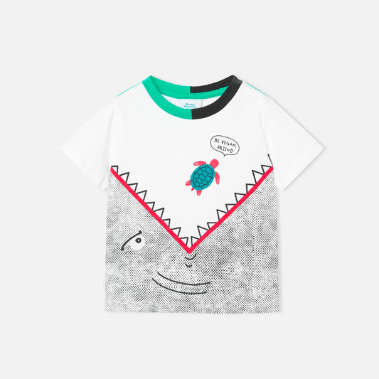 T-shirt algodão para bebé menino tartaruga Boboli
