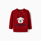 Knit sweater for baby 'reindeer - Christmas', red - Zippy