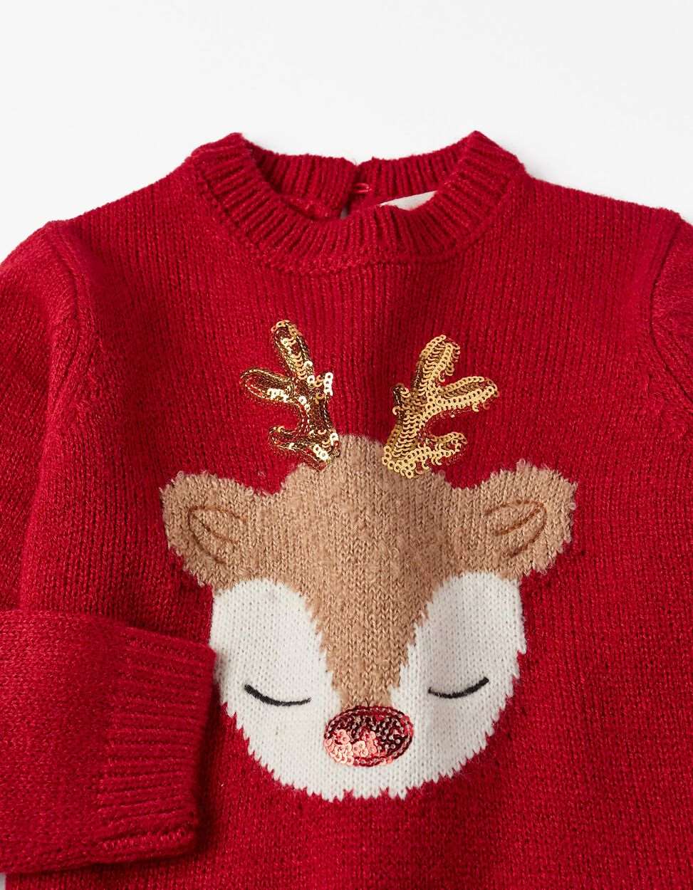 Camisola de malha para bebé menina 'rena', vermelho - Zippy