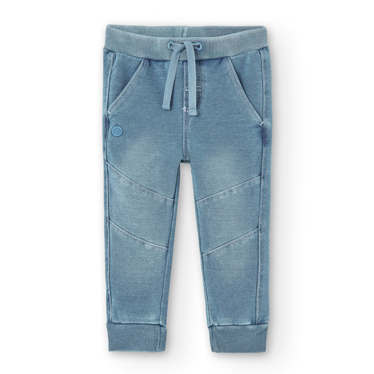 Calças algodão denim para bebé menino - Boboli