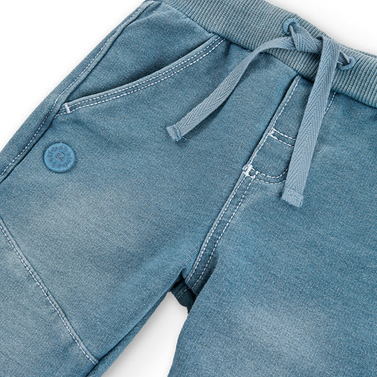 Calças algodão denim para bebé menino - Boboli