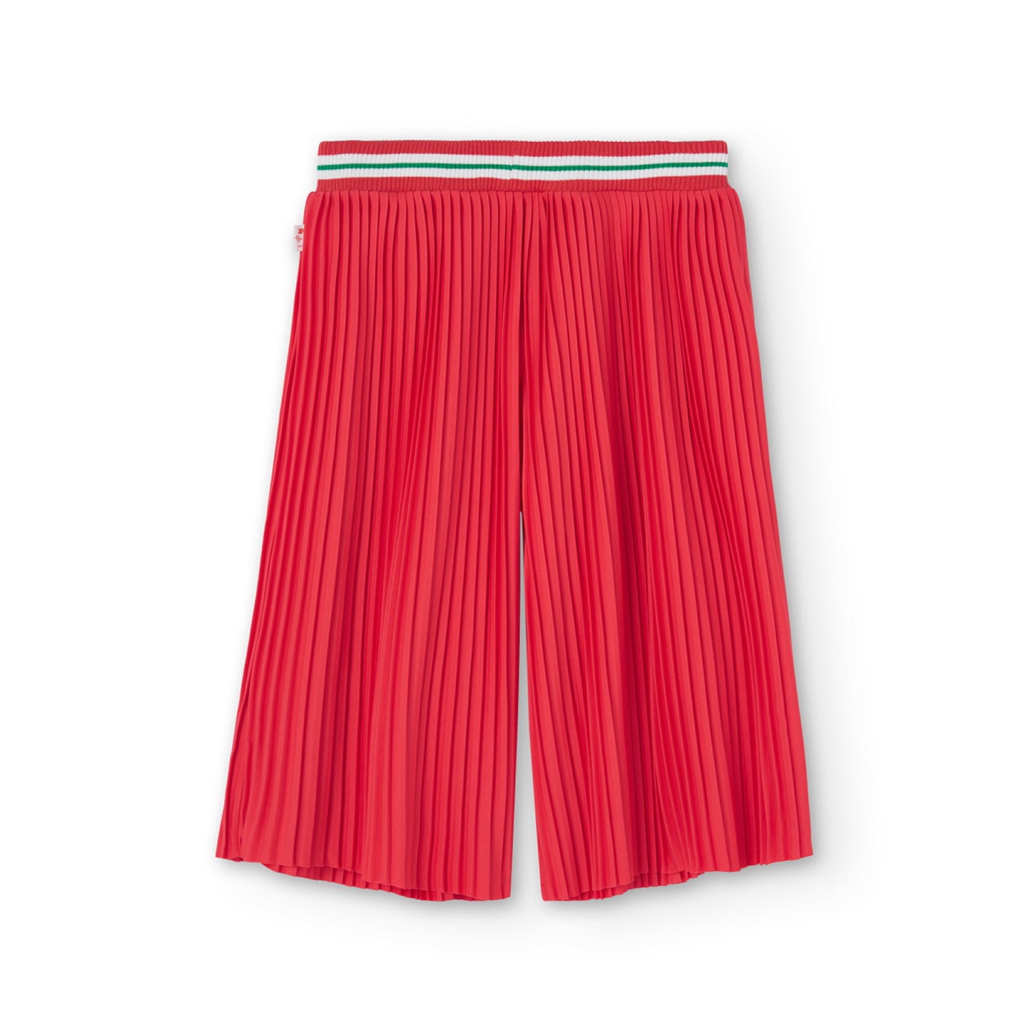 Pleated cotton pants for girls - Boboli