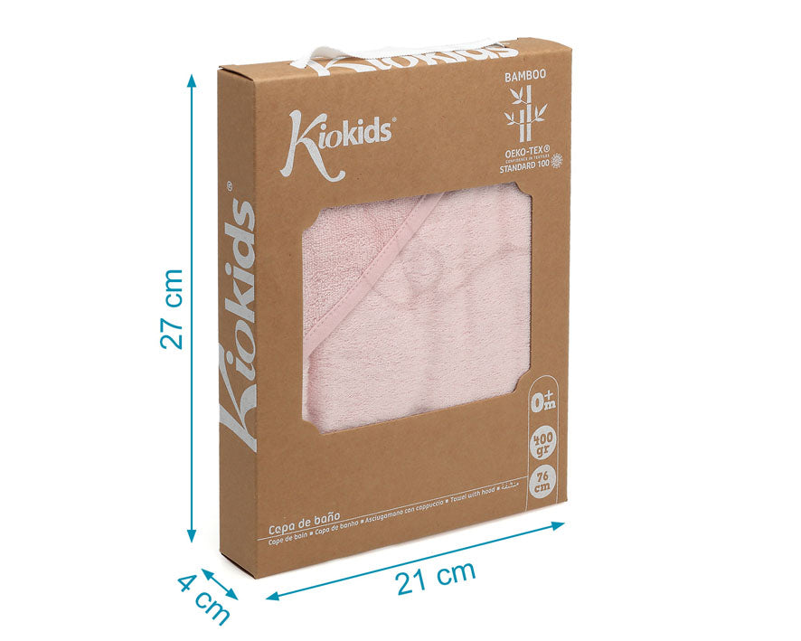 Toalha de banho Bambu 100X100cms 380grs Rosa