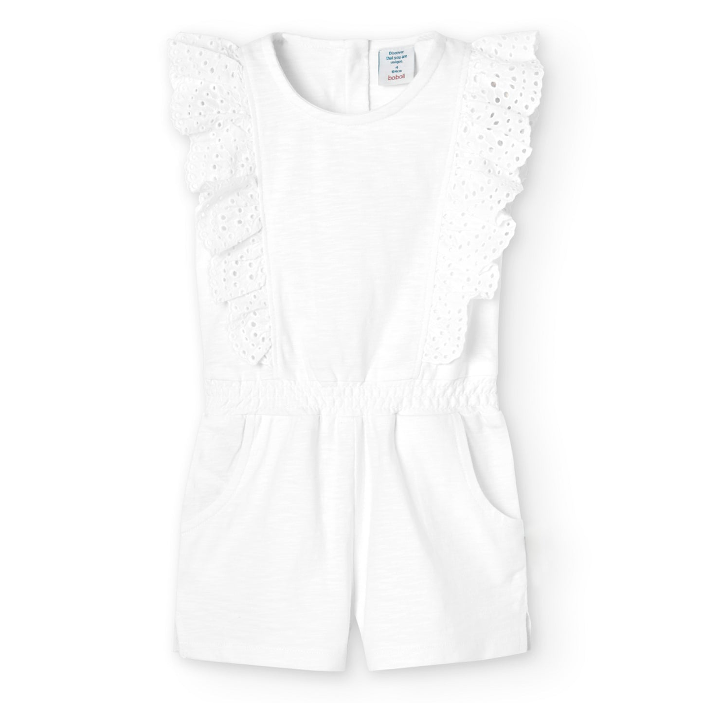 Flame cotton jumpsuit for girl -Boboli