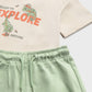 Conjunto algodão 3 peças print - Matcha - Mayoral