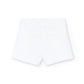 Basic elastic twill shorts for girls white -Boboli