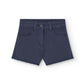 Navy girl's basic stretch twill shorts - Boboli