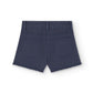 Navy girl's basic stretch twill shorts - Boboli