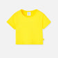 Basic cotton t-shirt for girls Lemon - Boboli