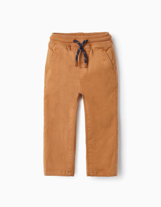 Cotton twill pants for baby boy - Zippy