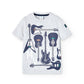 Basic cotton t-shirt for boys gray-Boboli