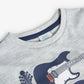 Basic cotton t-shirt for boys gray-Boboli