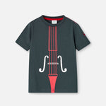 Basic cotton t-shirt for anthracite boy - Boboli