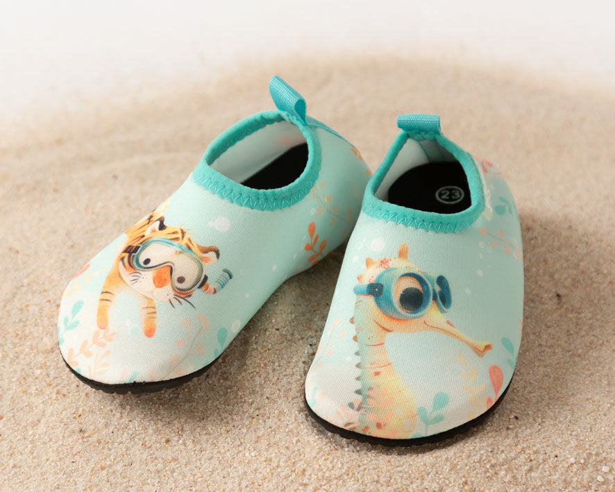 Aquasocker - Calçado para bebé anti derrapante para praia ou piscina - Kiokids Menta