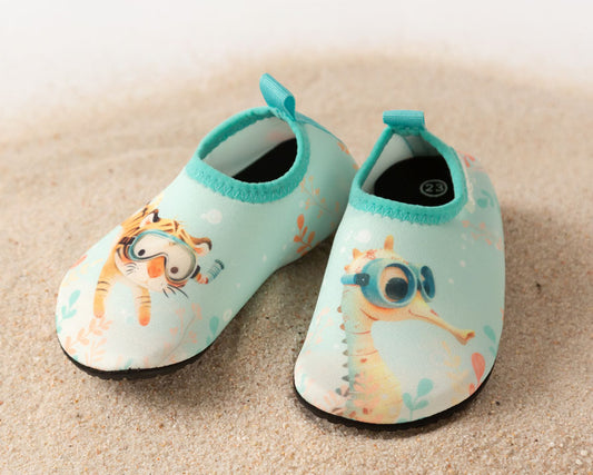 Aquasocker - Calçado para bebé anti derrapante para praia ou piscina - Kiokids Menta