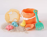 Conjunto de balde de praia coral 7 peças - Kiokids