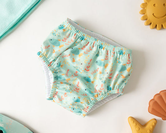 Cueca de Banho para bebé proteção UPF 50+ - Kiokids Menta