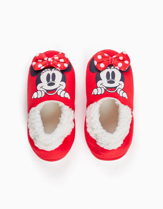 Pantufas para menina 'minnie', vermelho - Zippy