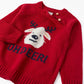 Knit sweater for baby 'reindeer - Christmas', red - Zippy