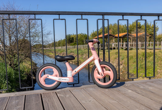 Bicicleta de equilíbrio dobrável Rosa - Kinderland