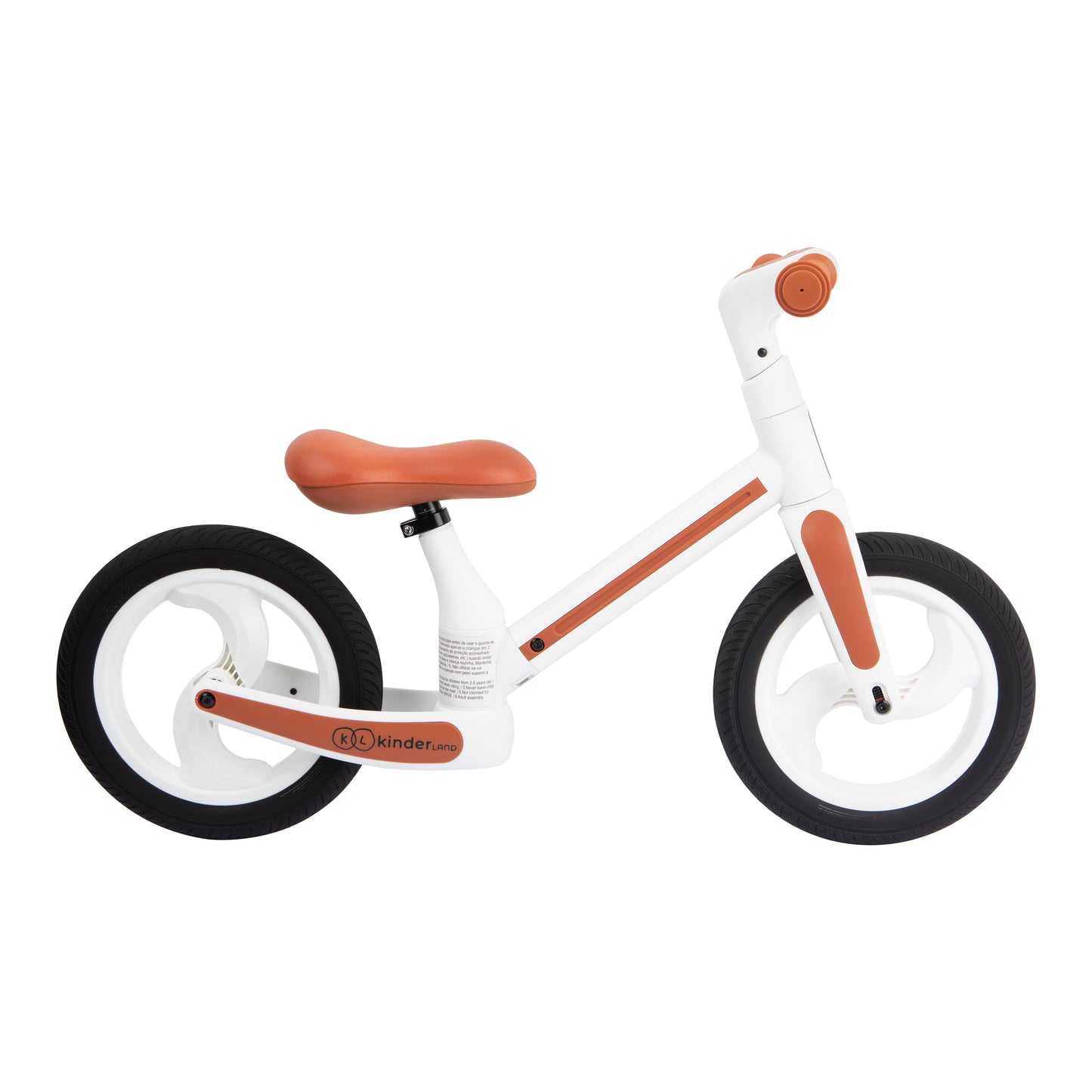 White folding balance bike - Kinderland