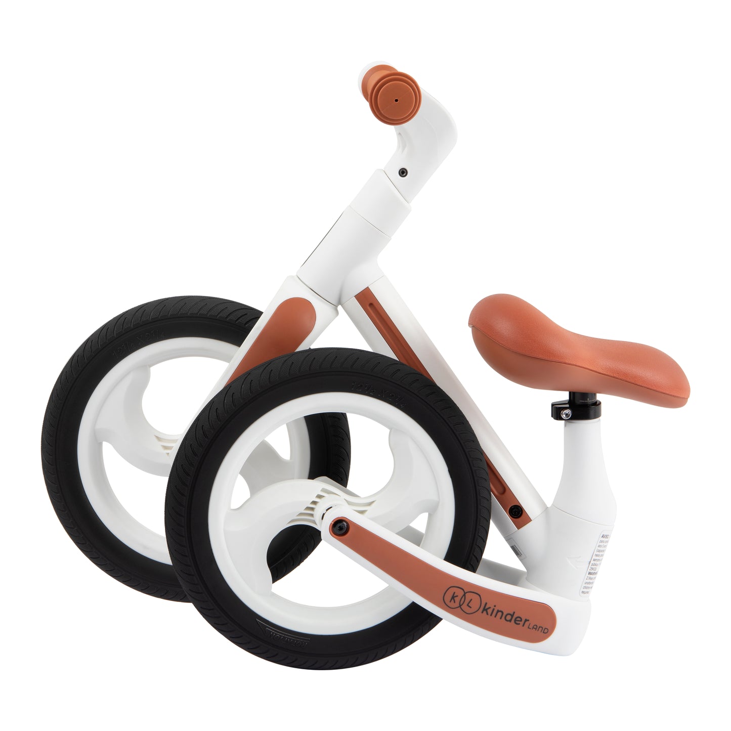 White folding balance bike - Kinderland