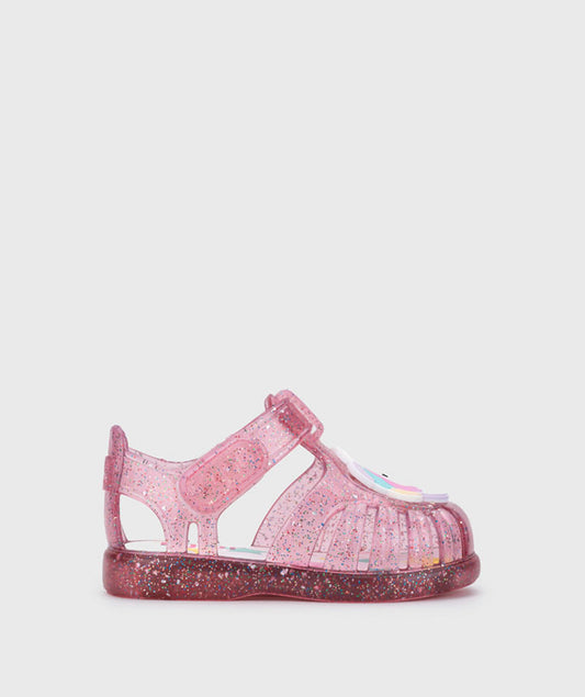 Sandálias Tobby Gloss Glitter Rosa Unicórnio - Igor