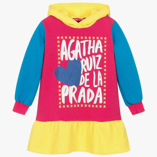 Vestido com Capuz Multicolorido - Agatha Ruiz De La Prada