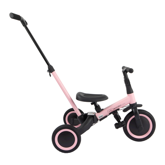 Triciclo multifunções rosa - Kinderland