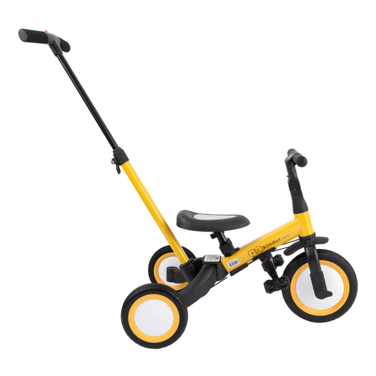 Triciclo multifunções amarelo - Kinderland