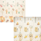 Tapete infantil para bebé XXL Animais - 200x180cm (1,5cm espessura)