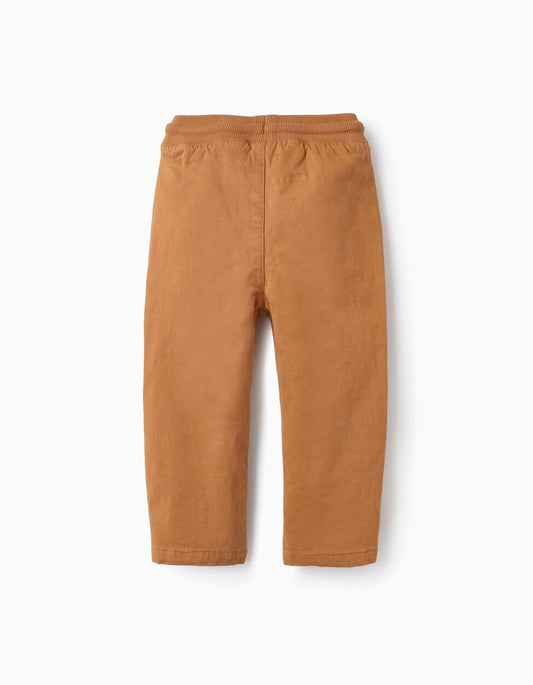 Cotton twill pants for baby boy - Zippy