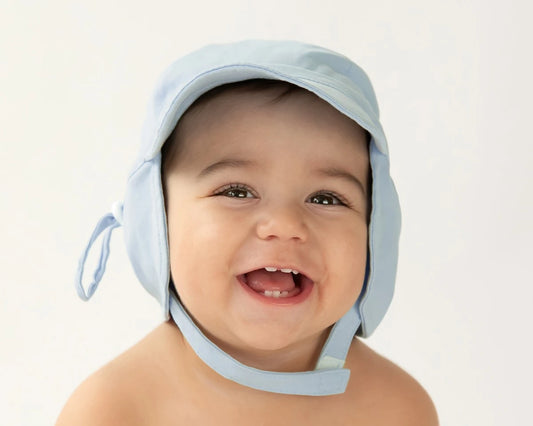 Chapéu para bebé proteção UPF 50+ - Kiokids Azul