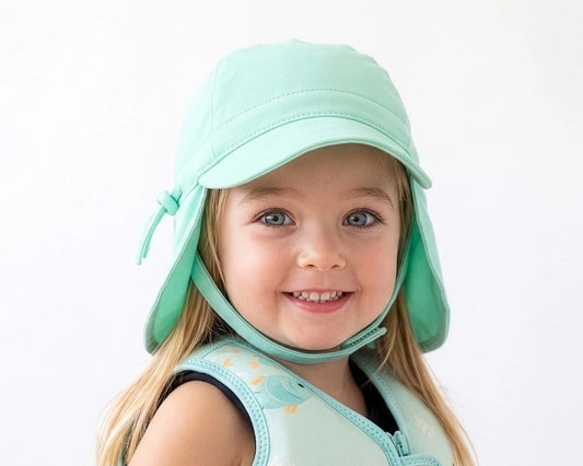 Chapéu para bebé proteção UPF 50+ - Kiokids Menta