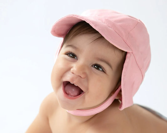 Chapéu para bebé proteção UPF 50+ - Kiokids Rosa