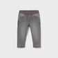 Calças jogger soft denim para bebé menino Mayoral em Cinzento Médio
